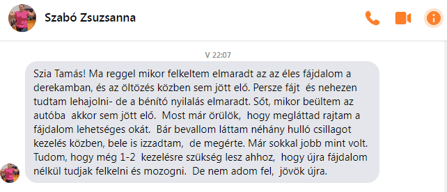Visszajelzés – Szabo Zsuzsi